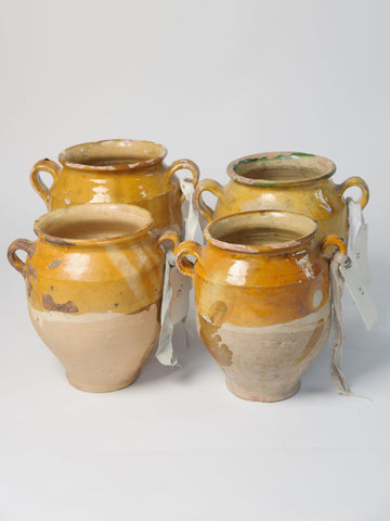 Antique French Provencal Confit Pots
