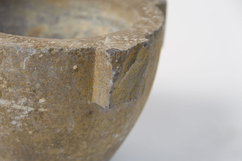 Antique French Marble Stone Mortar and Pestle