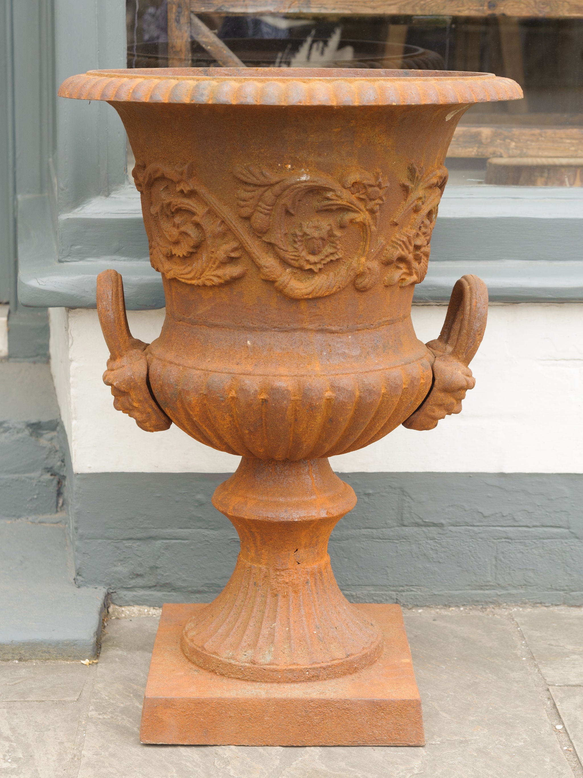 Amazing Antique Style Decorative Cast Iron Urns