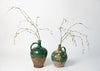 Antique 19th Century French Oil jugs with green glaze