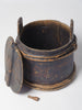 Antique Swedish Wooden Bucket Tub with lid