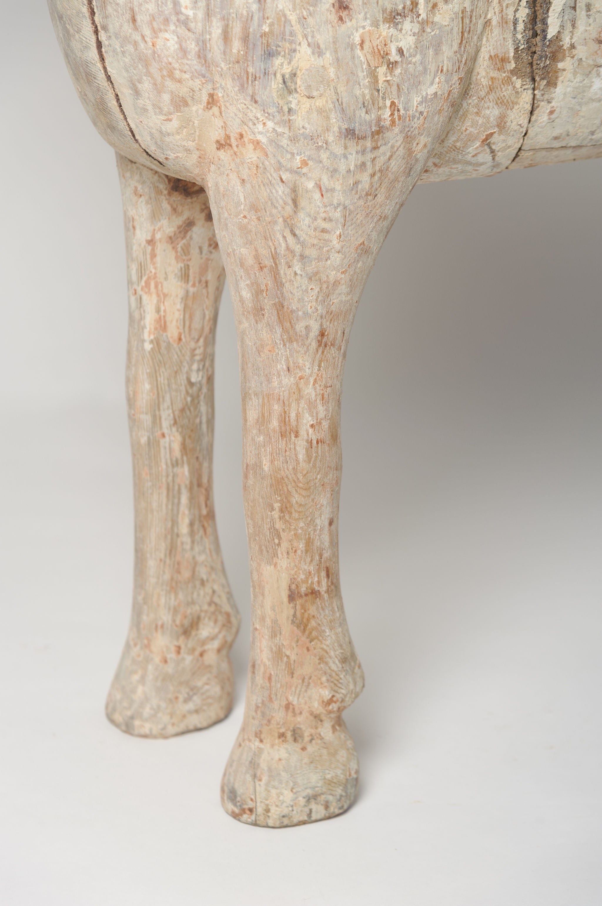 Amazing large antique Swedish horse, dry scraped to original paint
