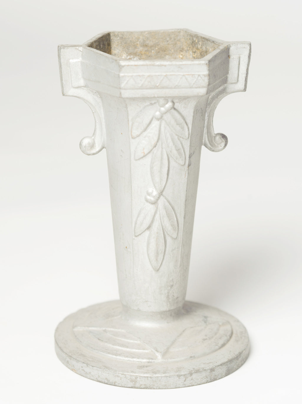 Vintage French Metal Cast Vases
