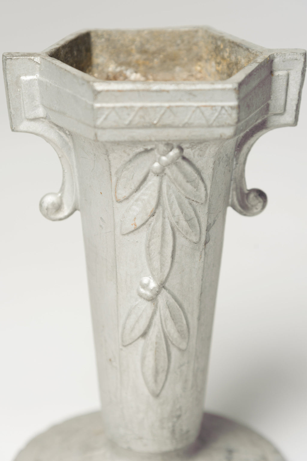 Vintage French Metal Cast Vases