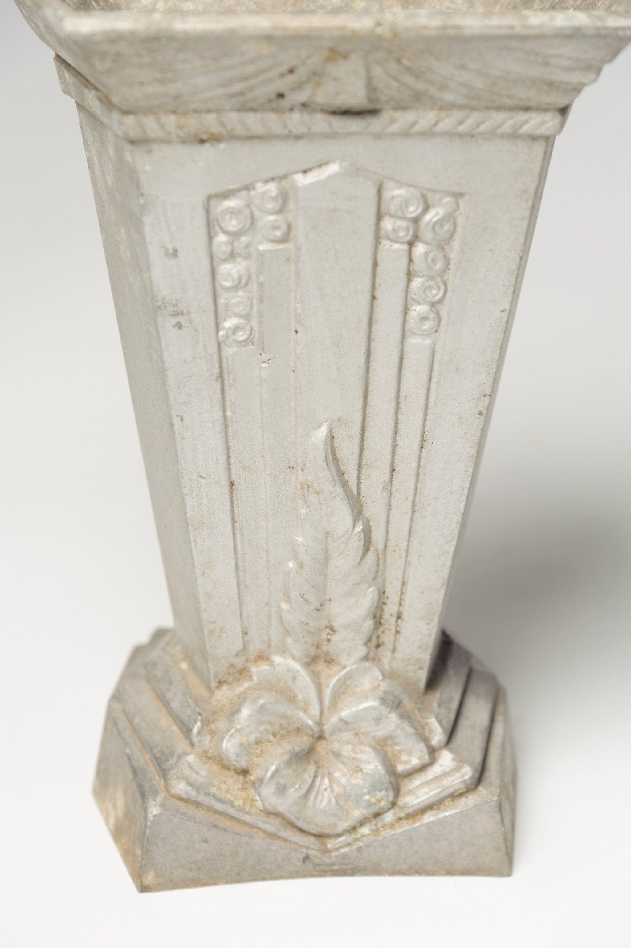 Vintage French Metal Cast Vases