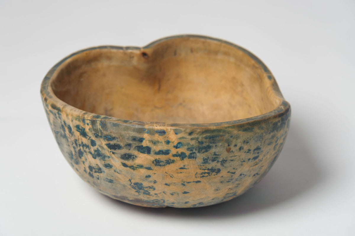 Antique Swedish Root Bowl with original paint