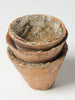 Antique French Pine Resin terracotta pots