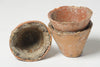 Antique French Pine Resin terracotta pots