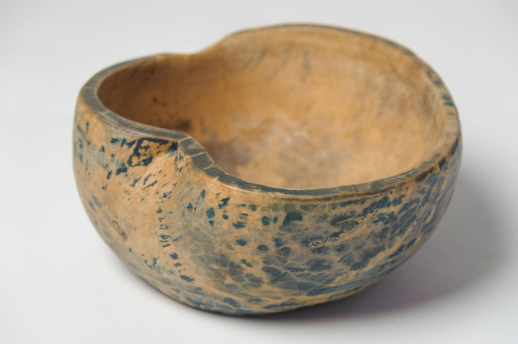 Antique Swedish Root Bowl with original paint