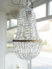 Vintage Bohemian Crystal Balloon Chandelier, circa 1940