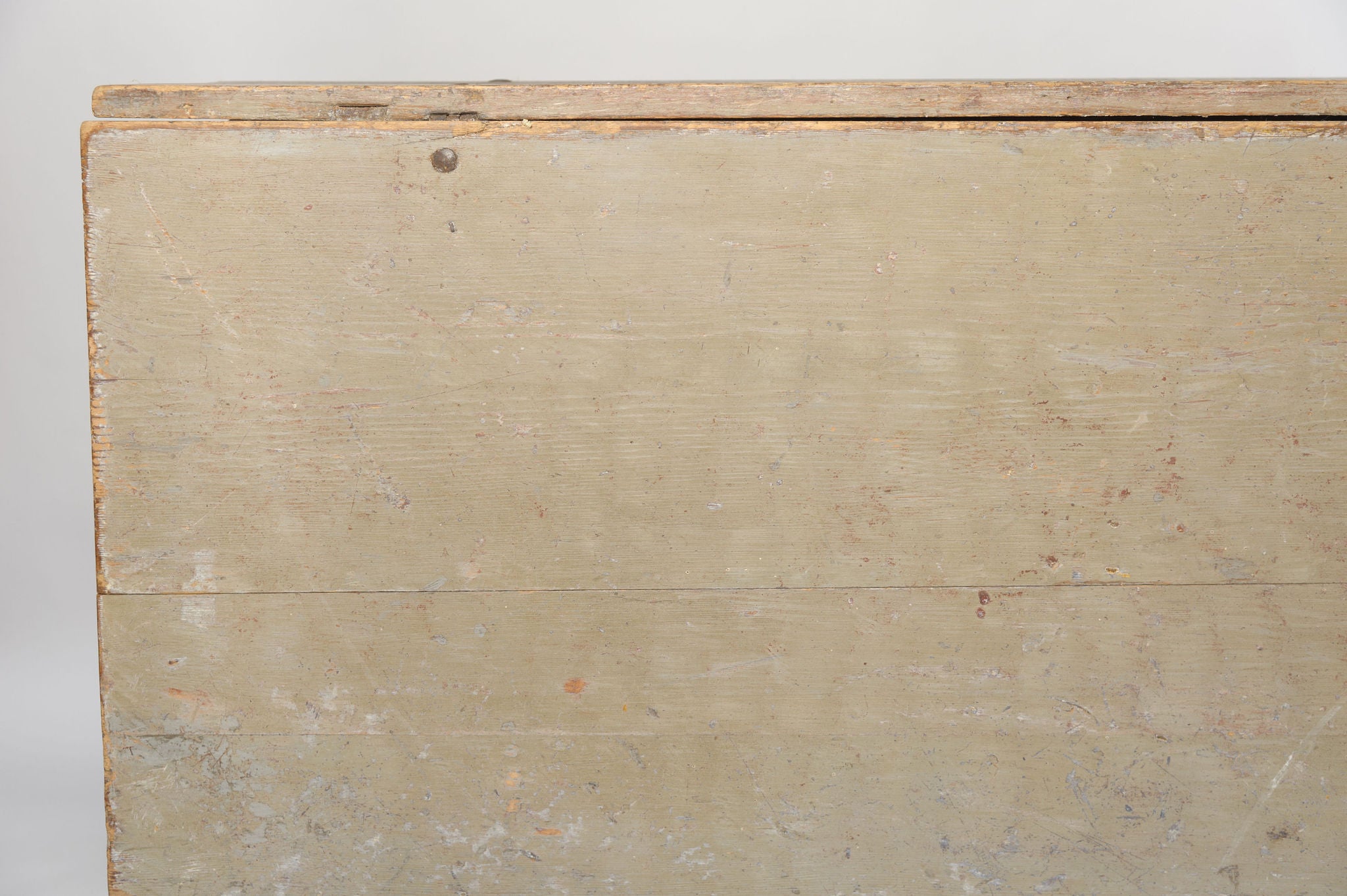 Antique Swedish Slagbord drop leaf table with original paint