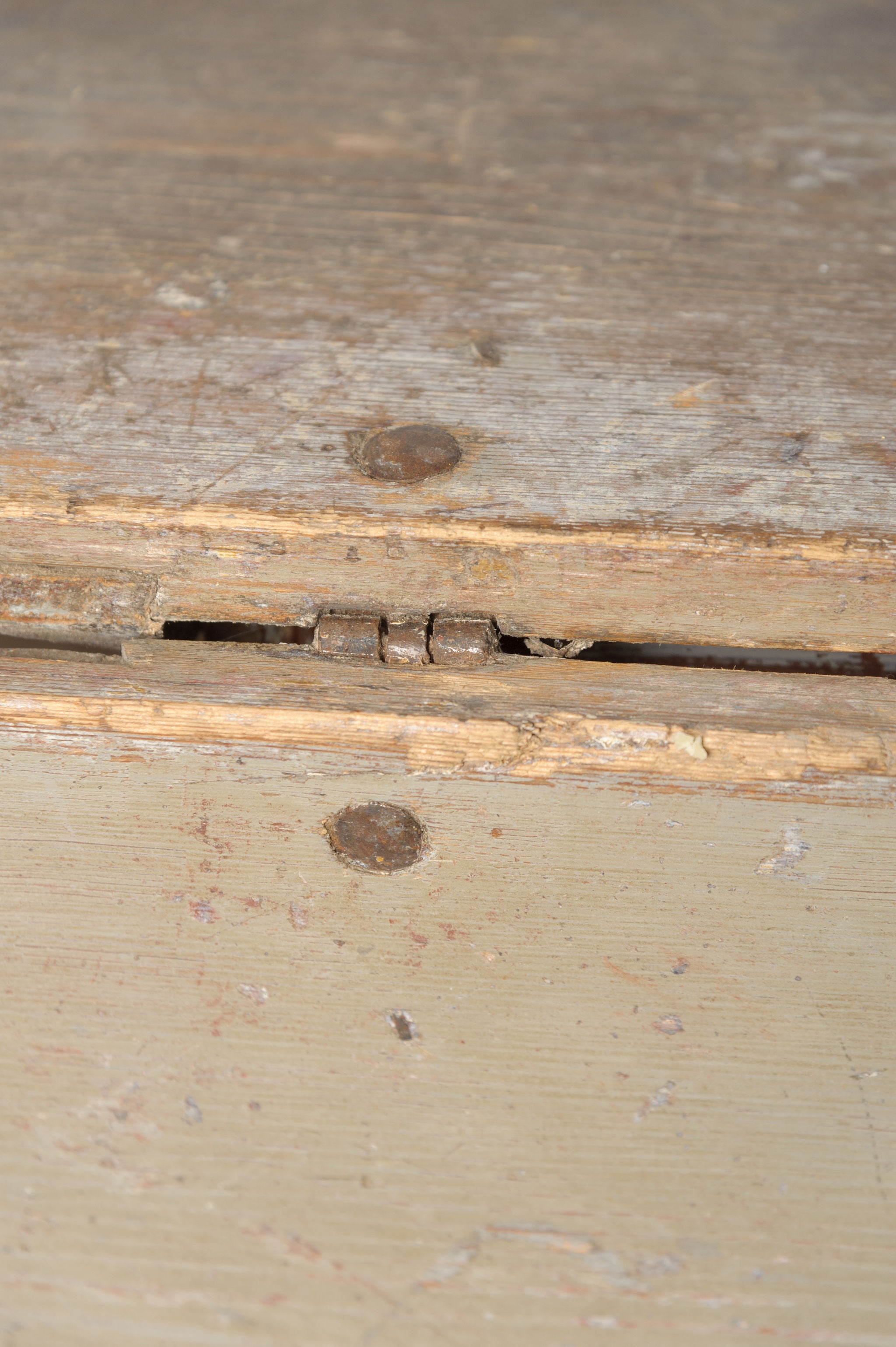 Antique Swedish Slagbord drop leaf table with original paint