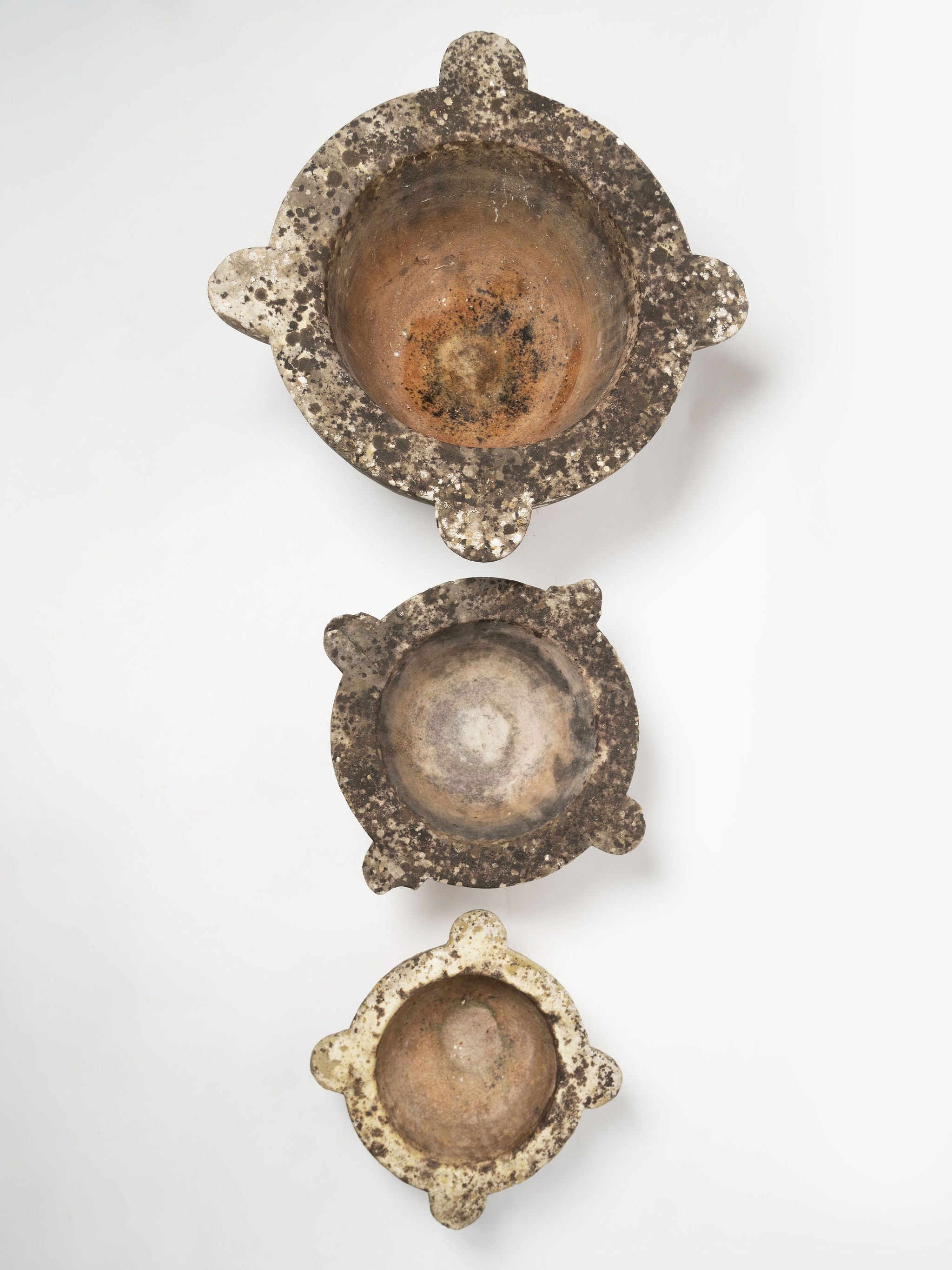 Collection Antique 18th Century French Marble Mortars