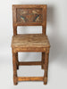 Antique Swedish Folk chair with hand painted kurbits panel