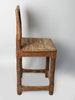 Antique Swedish Folk chair with hand painted kurbits panel
