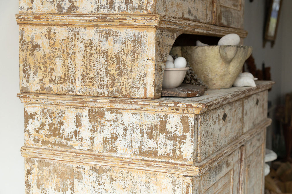 Antique 19th Century Swedish painted Cupboard