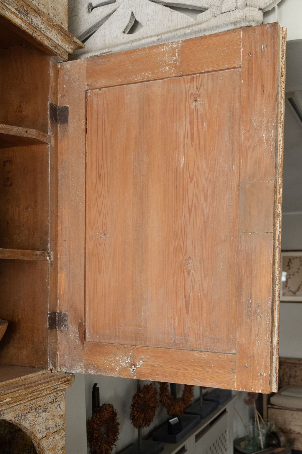 Antique 19th Century Swedish painted Cupboard
