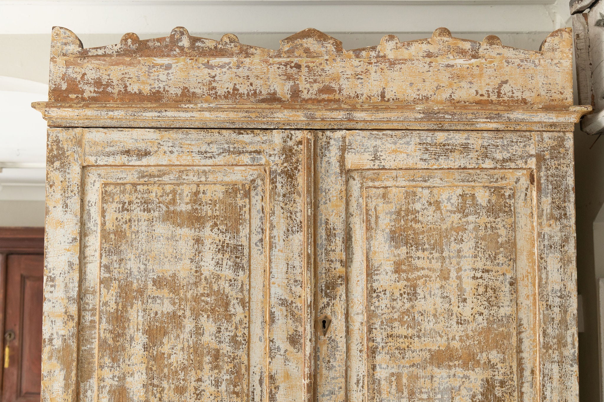 Antique 19th Century Swedish painted Cupboard