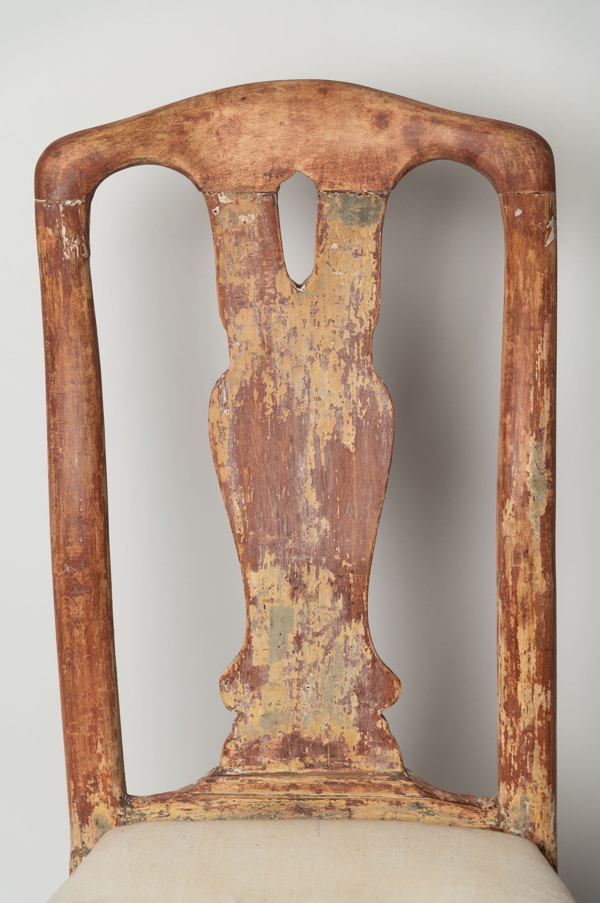 Antique Swedish Rococo Chair with original paint, circa 1780's