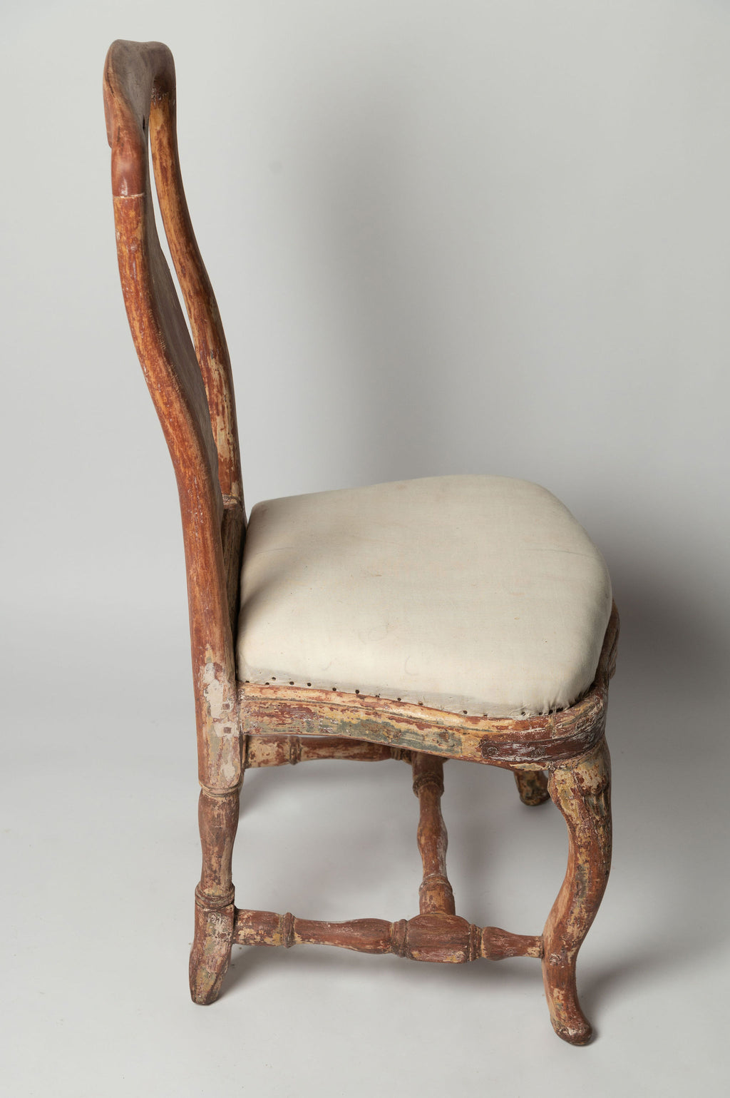 Antique Swedish Rococo Chair with original paint, circa 1780's