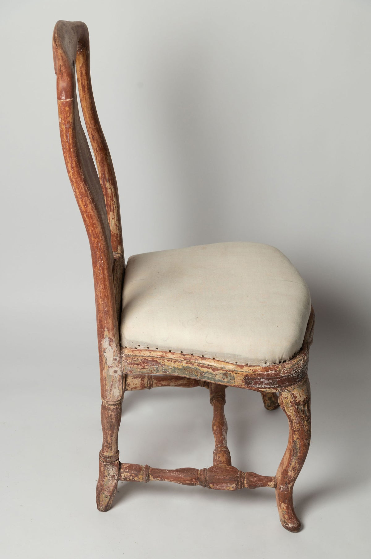 Antique Swedish Rococo Chair with original paint, circa 1780's