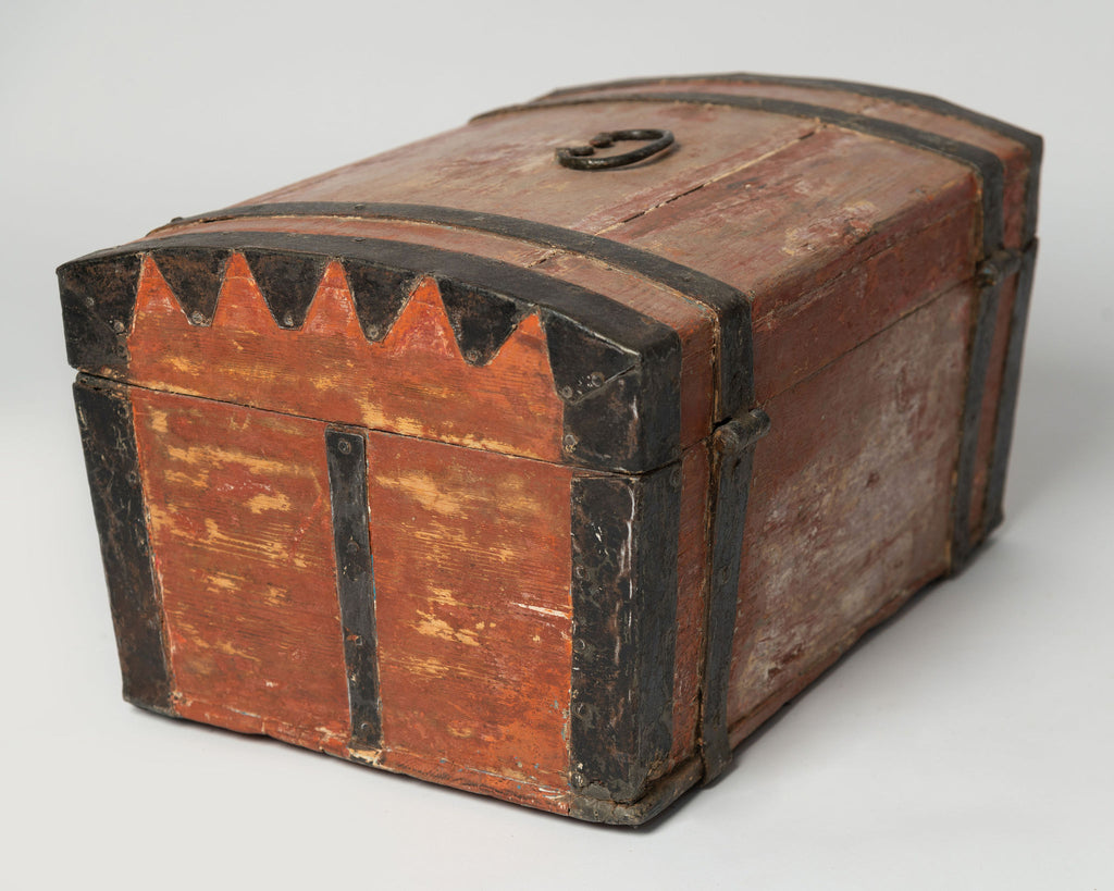 Antique 18th Century Swedish Writing box, original paint