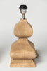 Beautiful handcrafted wooden table lamps with linen shades