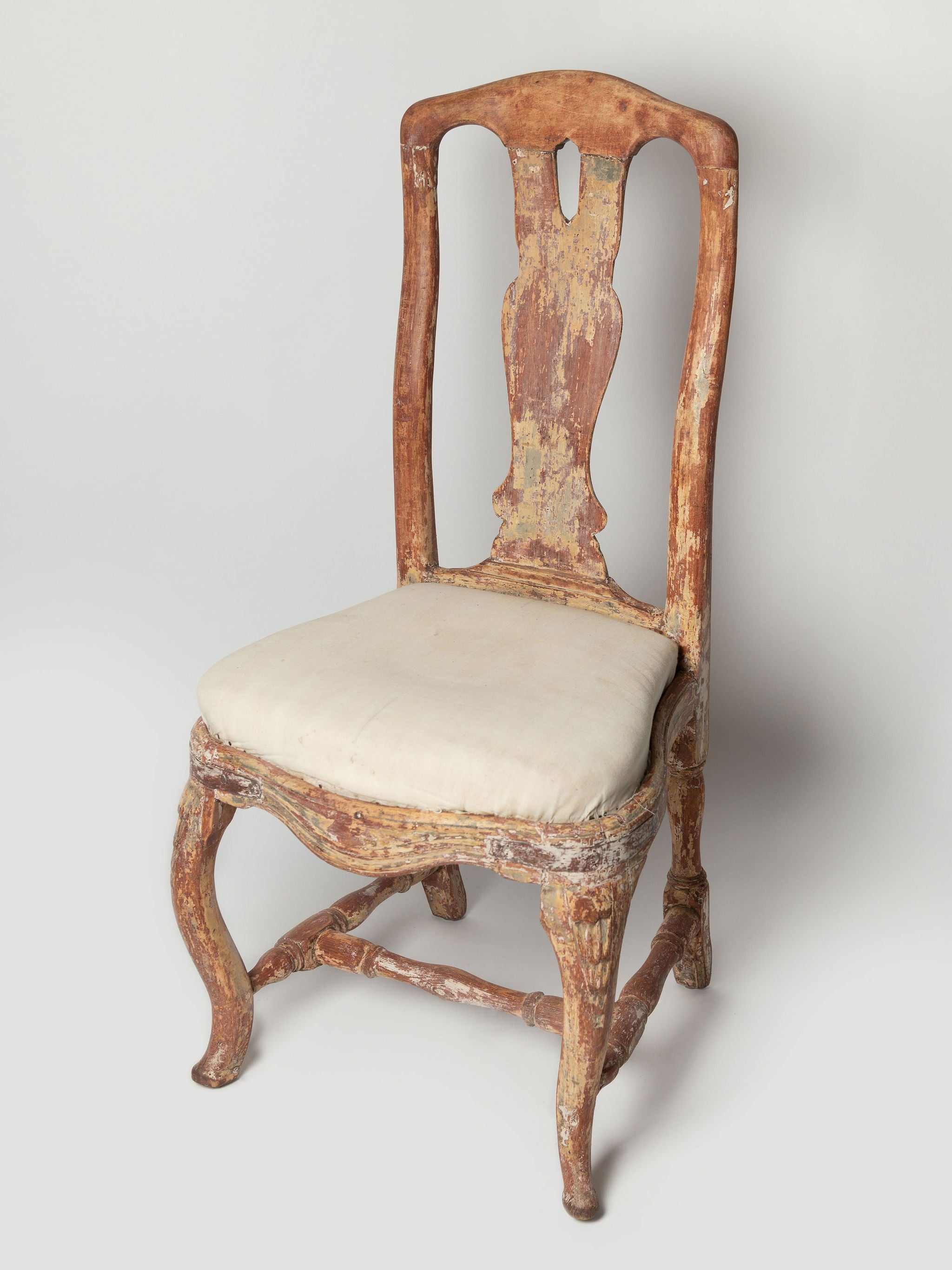 Chair Types Rococo Antique Swedish Rococo Chair with original paint, circa 1780's ...