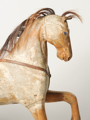 Amazing Antique Swedish Rocking horse, original paint