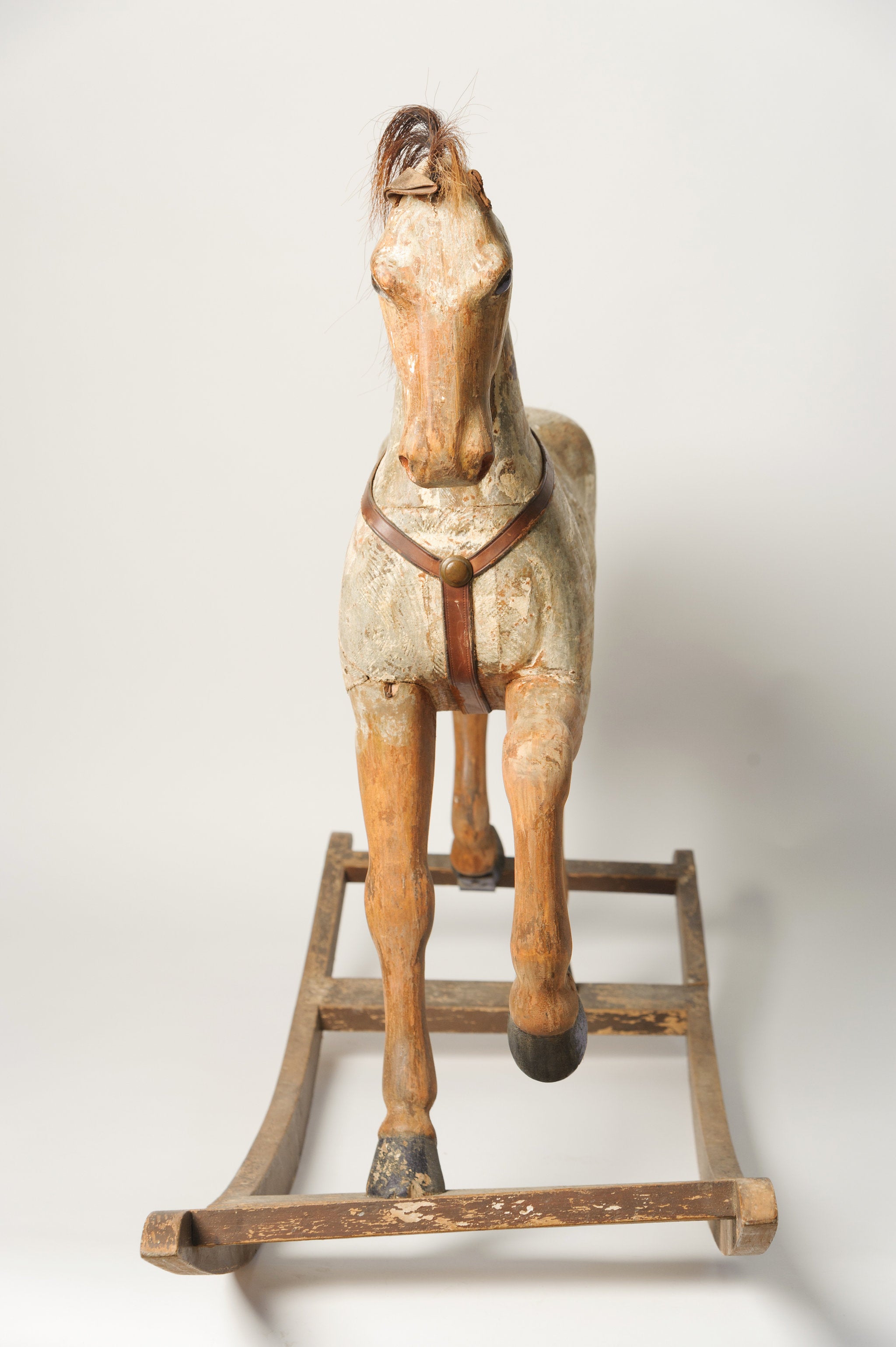 Amazing Antique Swedish Rocking horse, original paint