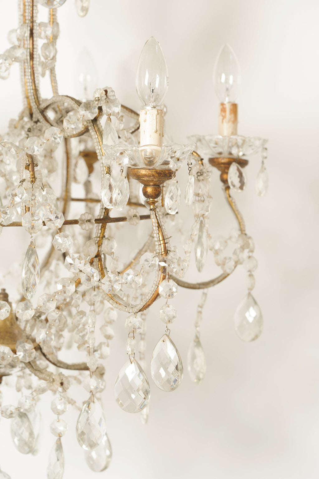 Amazing Antique Italian Crystal Chandelier