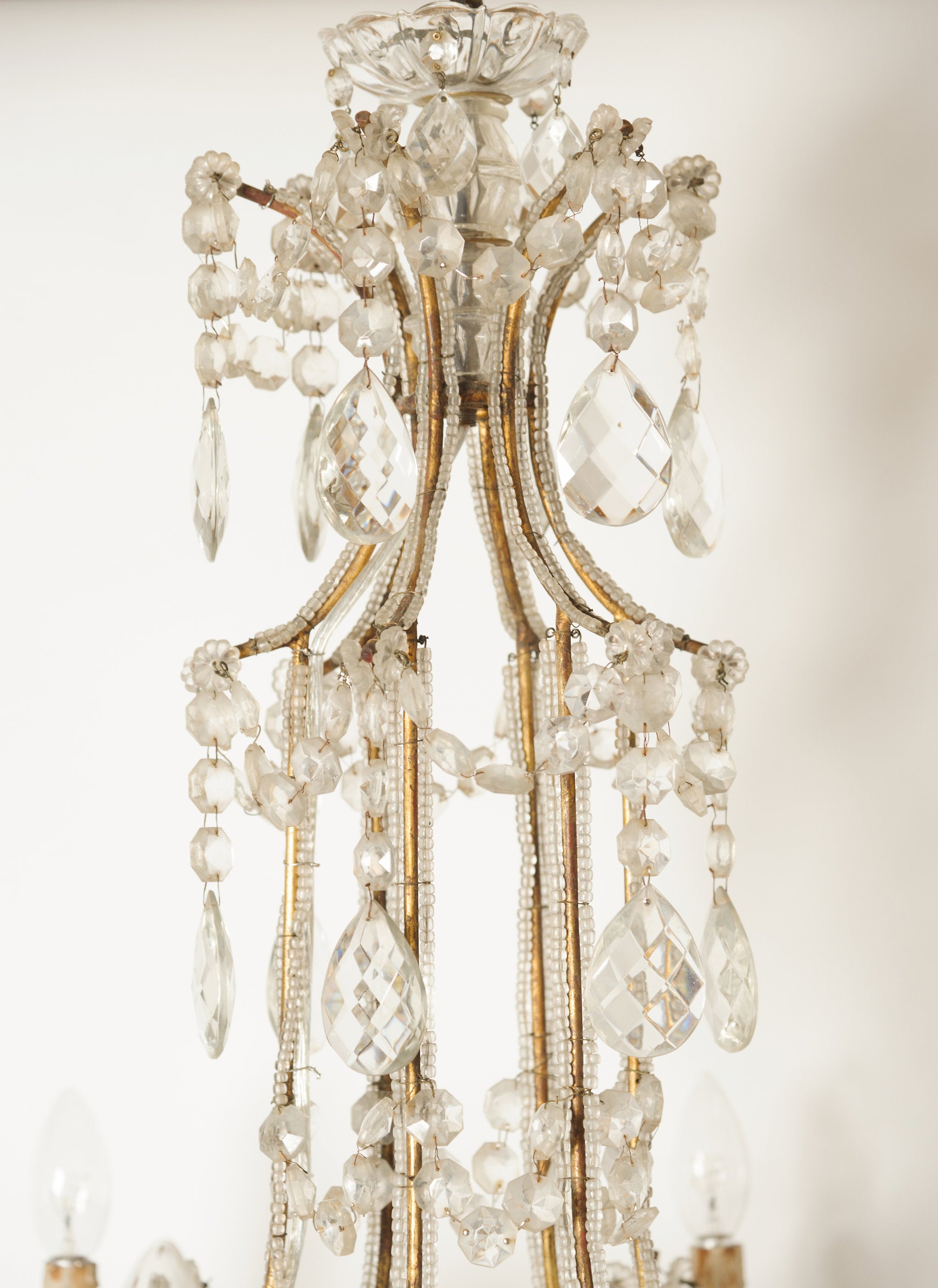 Amazing Antique Italian Crystal Chandelier