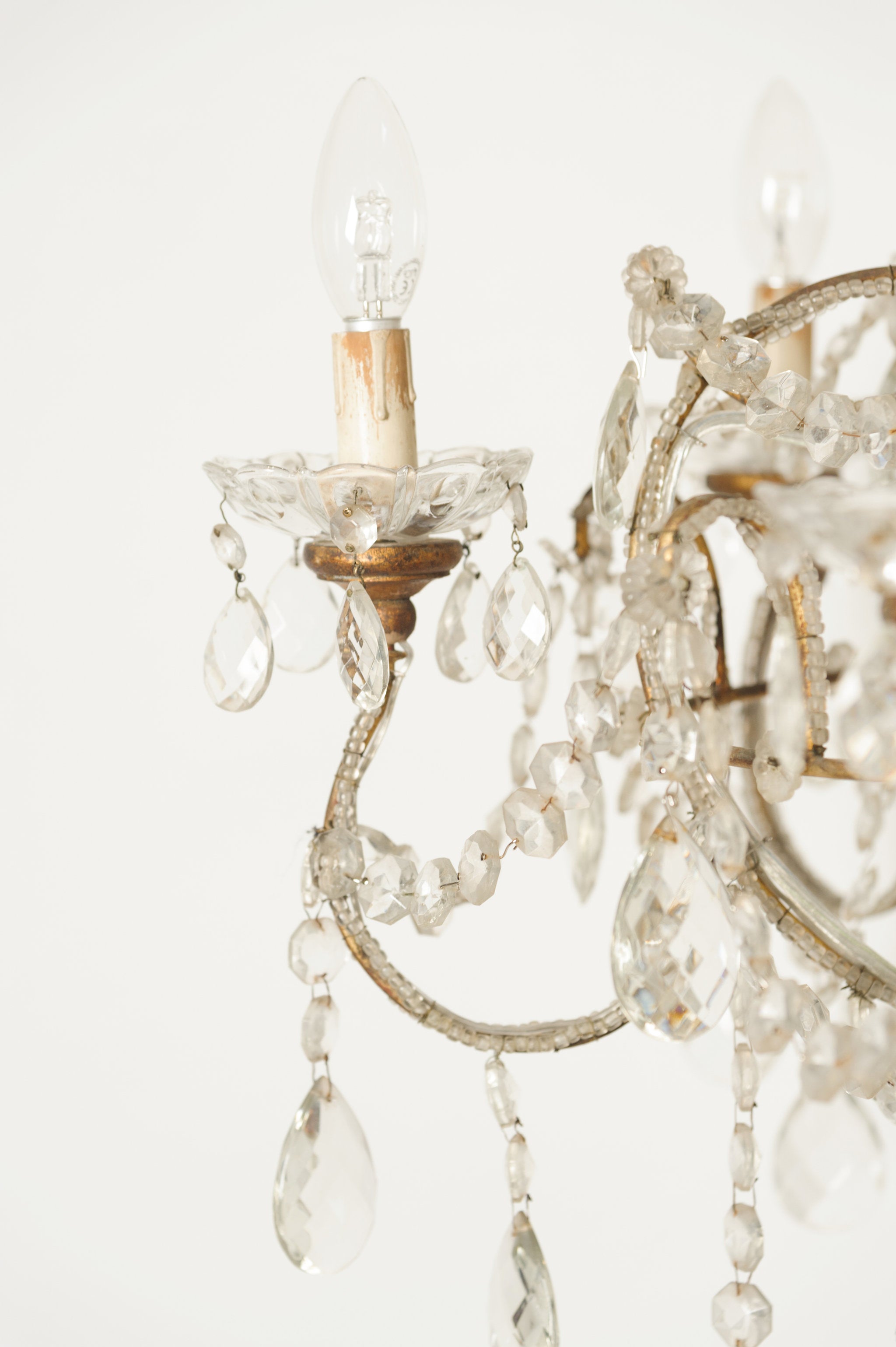 Amazing Antique Italian Crystal Chandelier