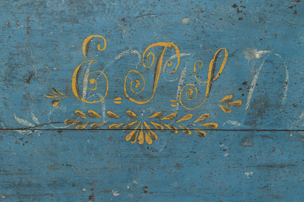Huge Antique 19th Century Swedish Marriage Trunk