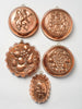 Collection Vintage Copper Pie and Jelly Moulds