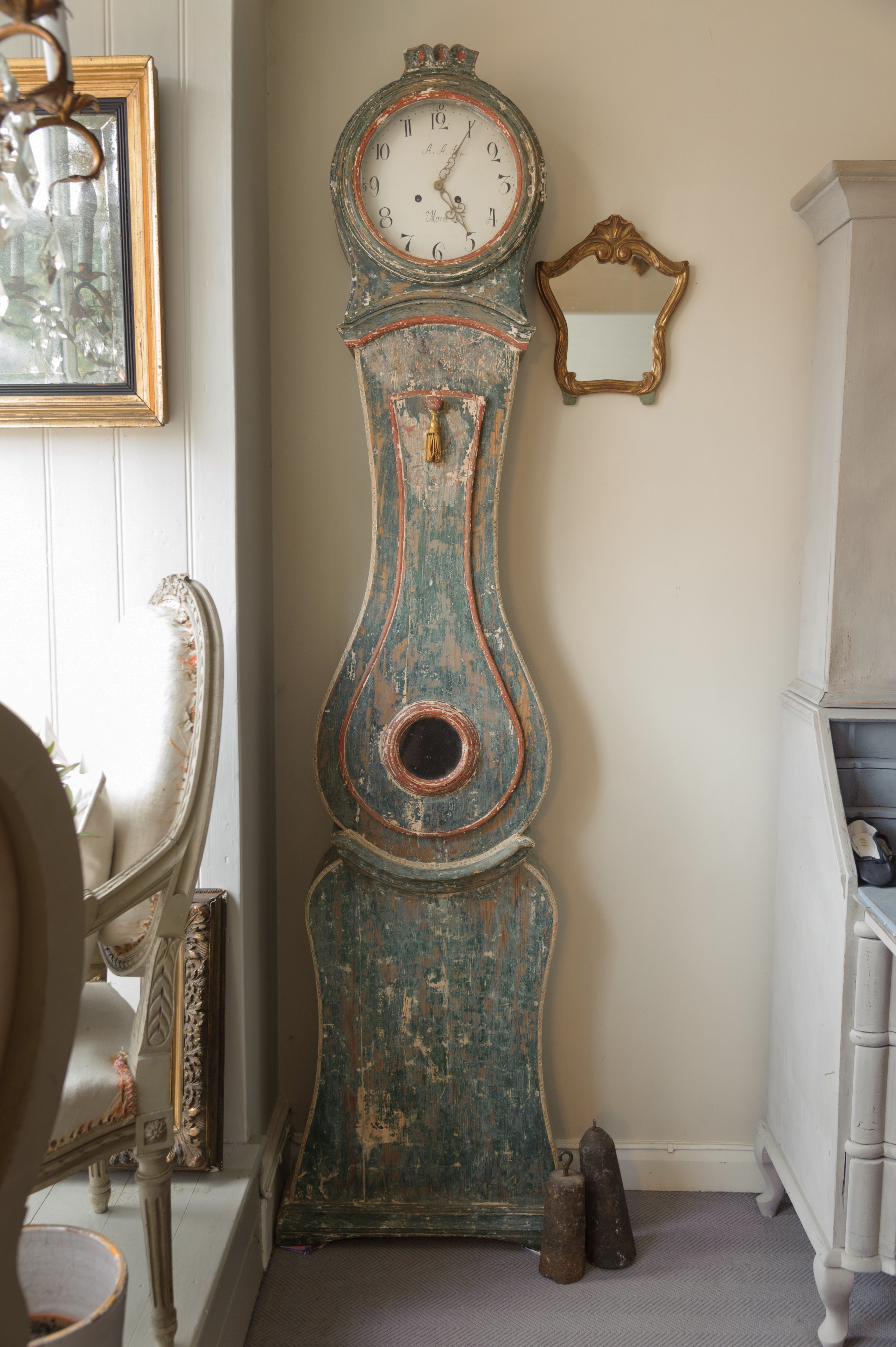 Antique Swedish Mora Clock