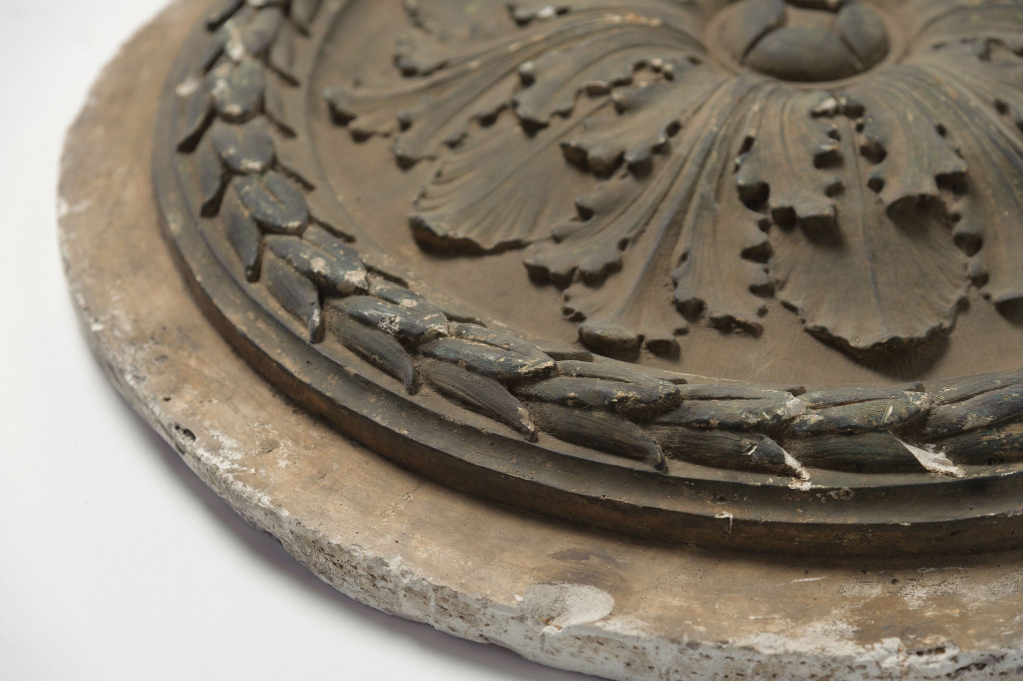 Antique French Plaster Ceiling Rose/Moulding