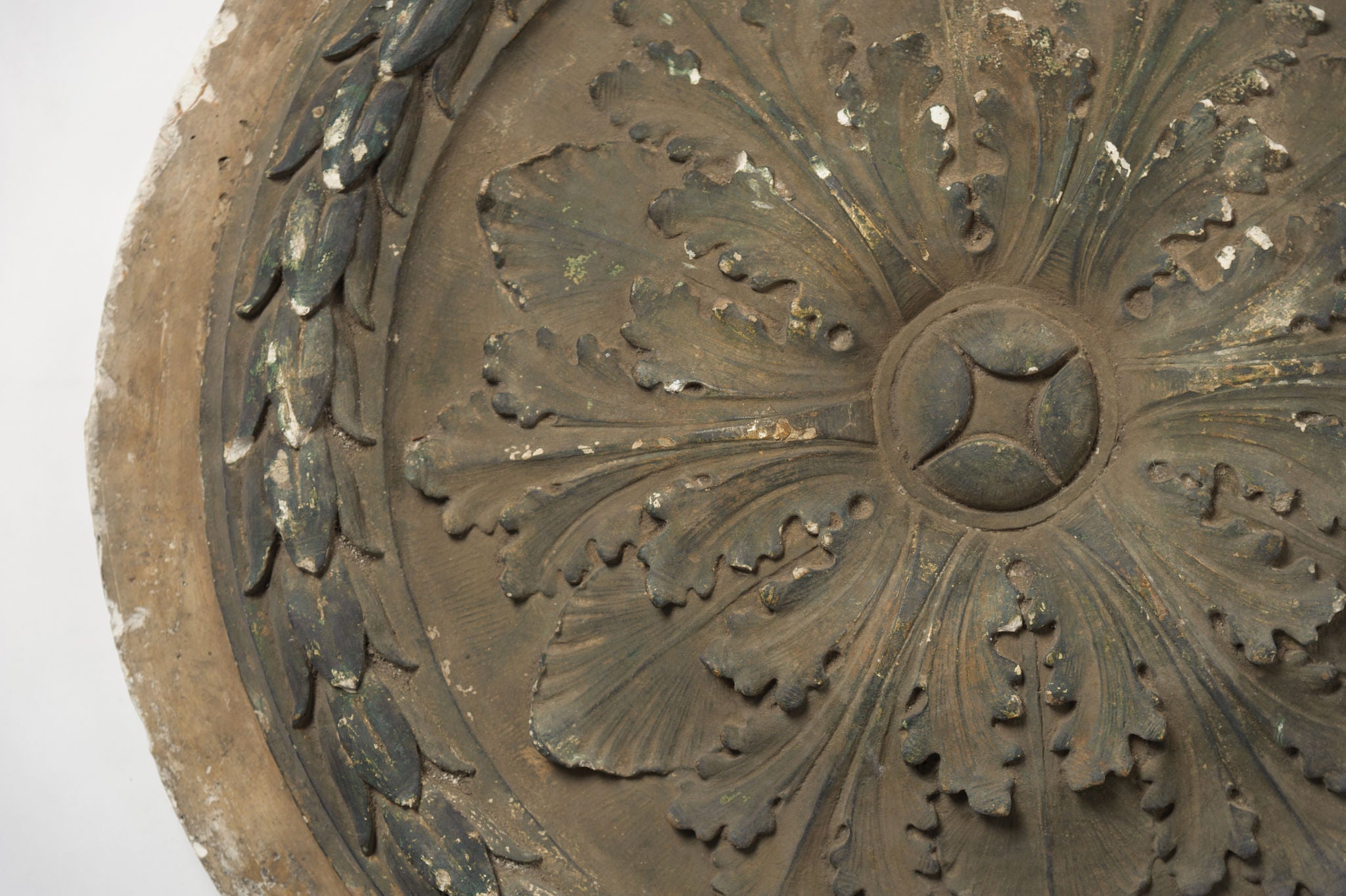 Antique French Plaster Ceiling Rose/Moulding