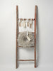 Antique Swedish Rustic Ladder with traces of red paint