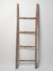 Antique Swedish Rustic Ladder with traces of red paint