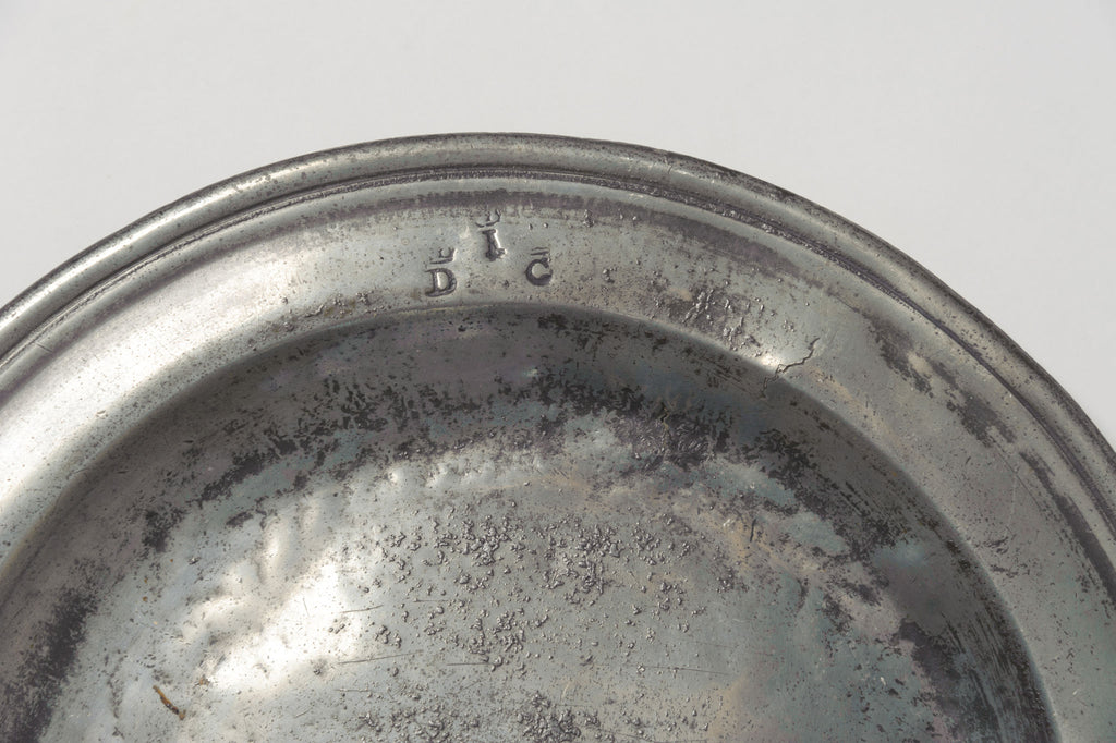 Collection Antique Pewter Plates