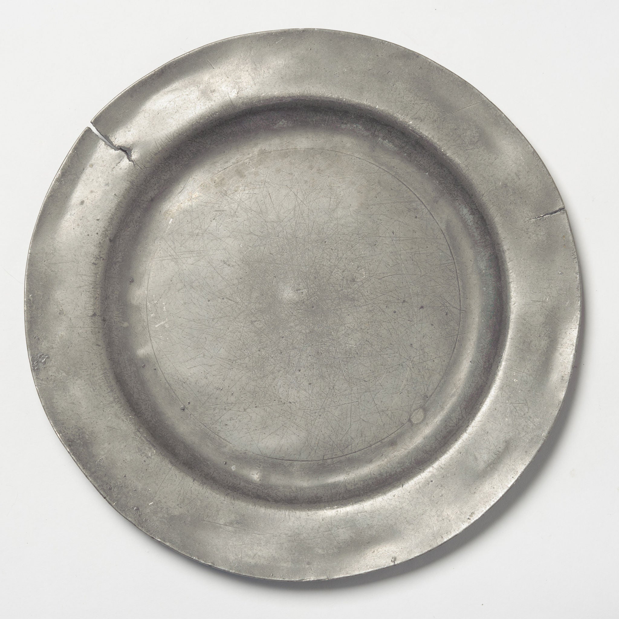 Collection Antique Pewter Plates