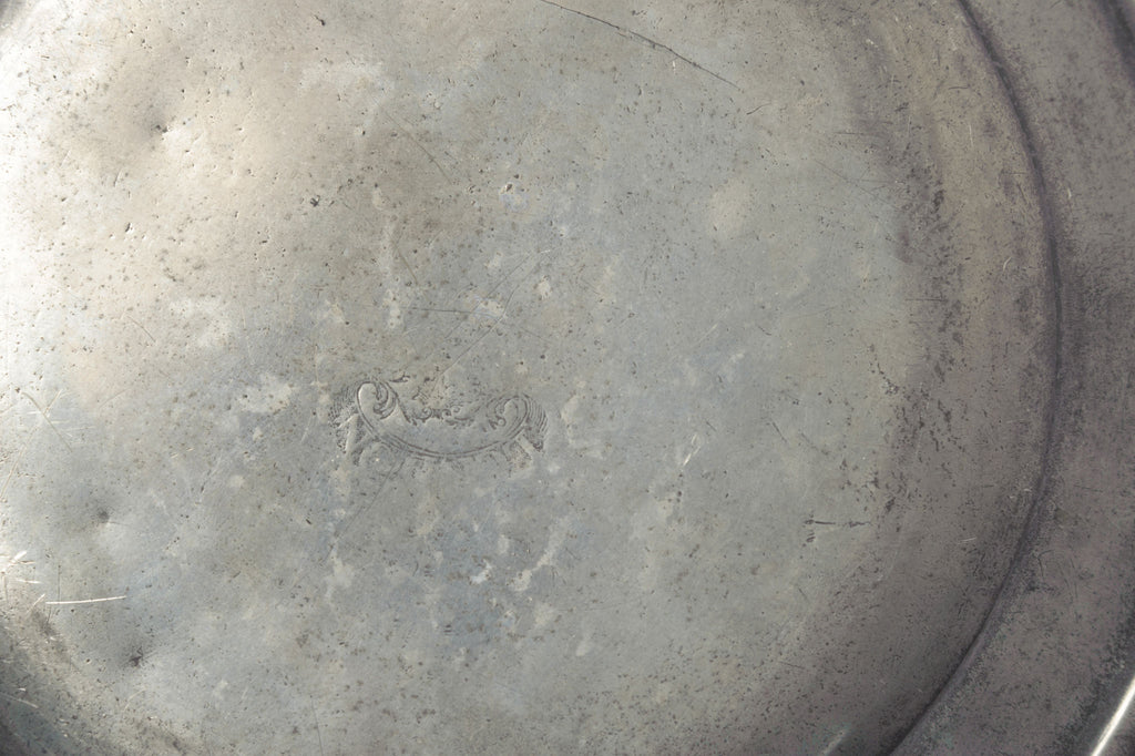 Collection Antique Pewter Plates