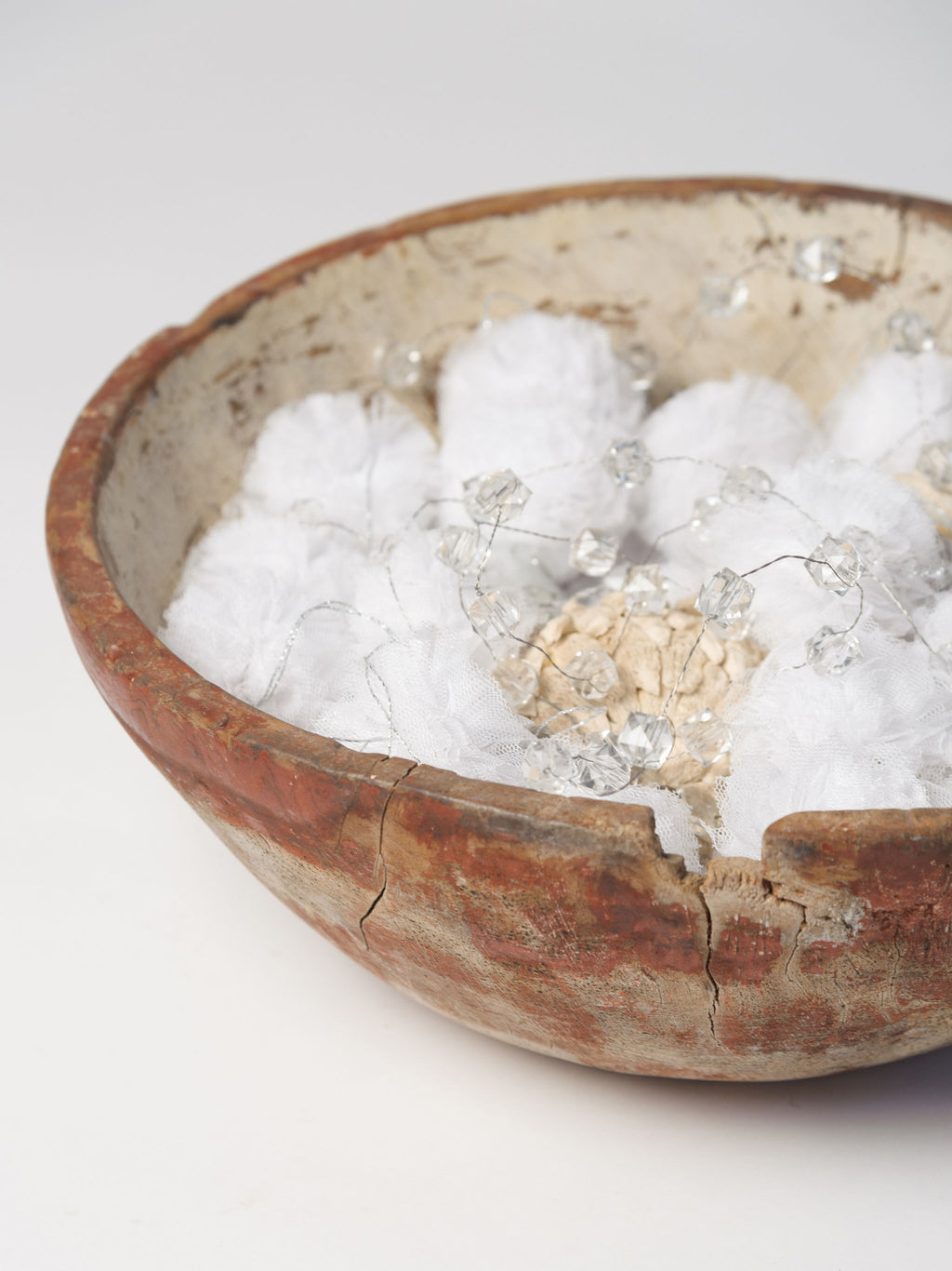 Amazing 18th Century Painted Swedish Root Bowl