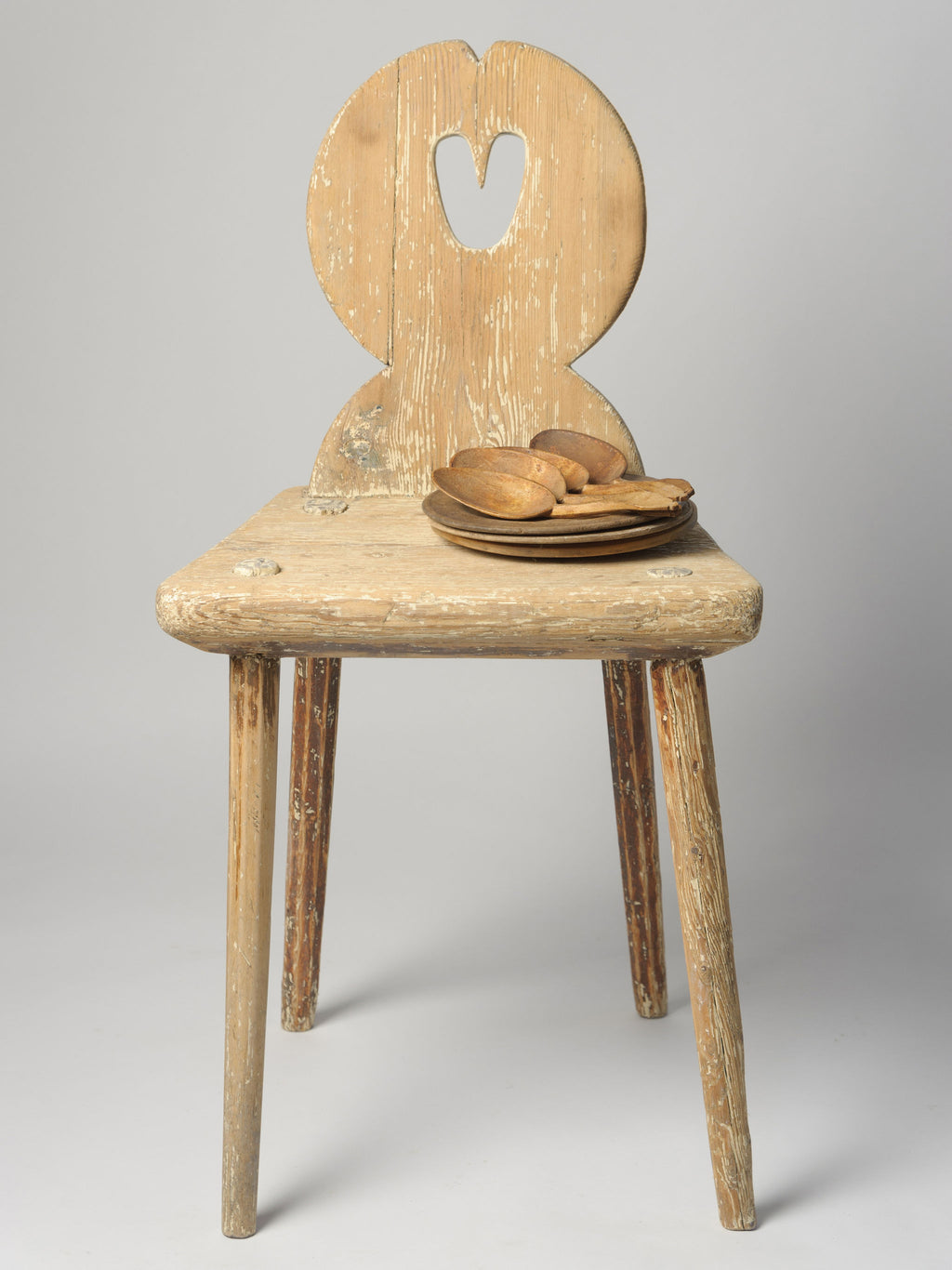 Antique Swedish Milking Chair