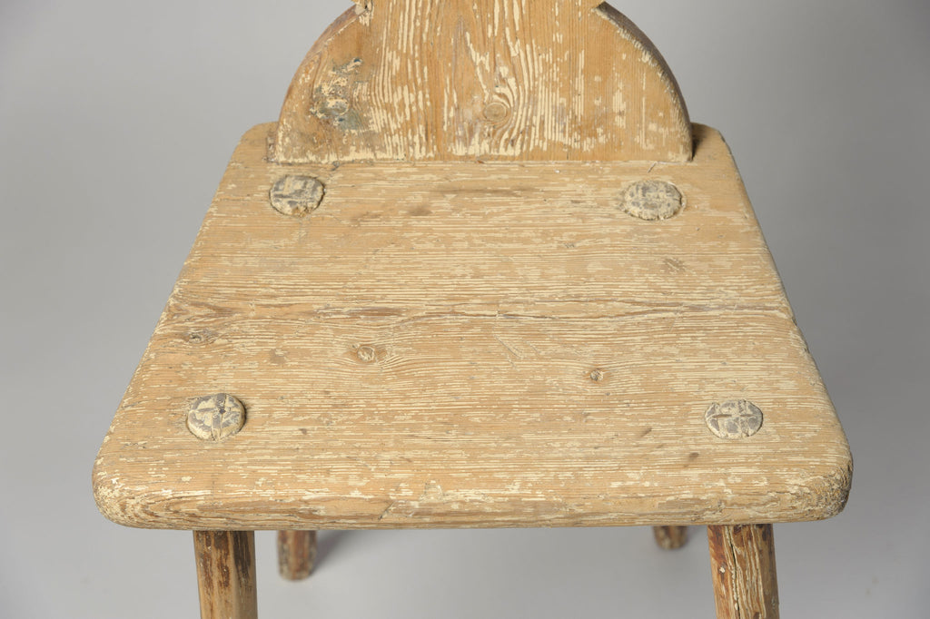 Antique Swedish Milking Chair