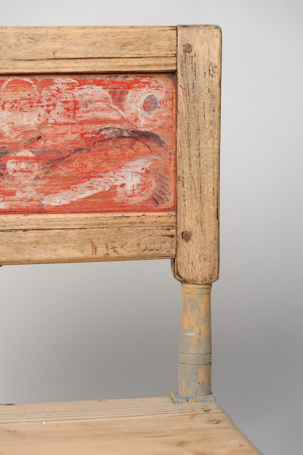 Antique Swedish Folk Art Chair