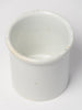 Small antique French White confit pot