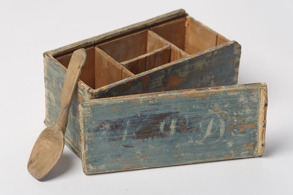 Antique Swedish Spice Box with original paint