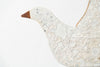 Handcrafted metal shaker style dove (smaller size)